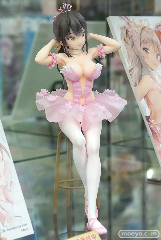 ユニオンクリエイティブ Anmiイラスト『フラミンゴバレエ団』 ポニーテールの子 赤べこ トルマリンゴリラ フィギュア 02