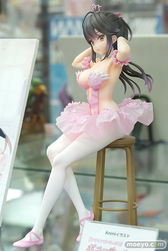 ユニオンクリエイティブ Anmiイラスト『フラミンゴバレエ団』 ポニーテールの子 赤べこ トルマリンゴリラ フィギュア 06