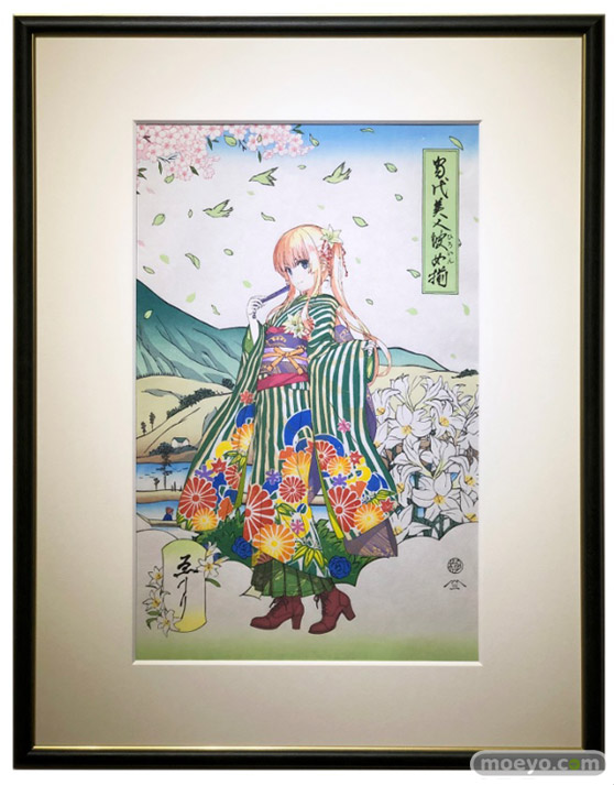 浮世絵木版画『当代美人彼女揃』澤村・スペンサー・英梨々 KADOKAWA 01