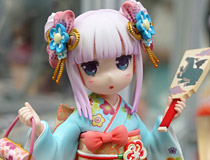 「ぷにロリ幼竜」カンナカムイが晴れ着姿で立体化！F:NEX（フェネクス）「小林さんちのメイドラゴン カンナ -晴レ着-」彩色サンプルがアキバで展示！