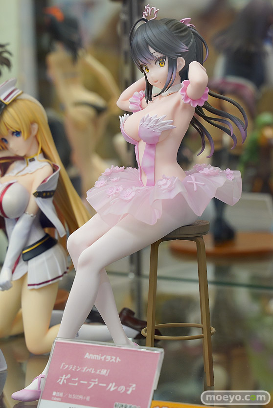 ユニオンクリエイティブ Anmiイラスト『フラミンゴバレエ団』 ポニーテールの子 赤べこ トルマリンゴリラ フィギュア あみあみ 03