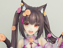 グッドスマイルカンパニー新作美少女フィギュア「ネコぱら ショコラ 華ロリVer.」彩色サンプルが展示！【ワンホビ32】