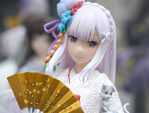 フェネクス新作美少女フィギュア「Re:ゼロから始める異世界生活 エミリア -白無垢-」監修中原型が展示！