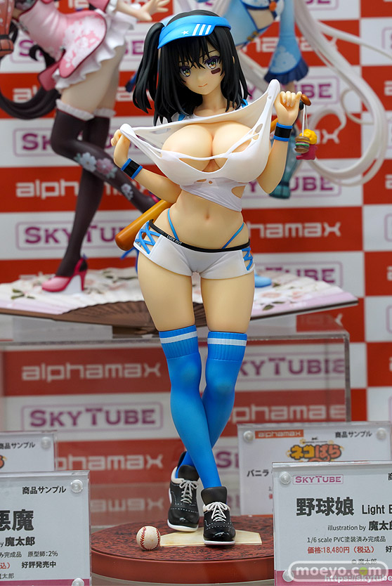 スカイチューブ 野球娘 illustration by 魔太郎 Light Blue Ver. 2％ フィギュア エロ キャストオフ 製品版 01