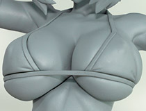 ウイング新作美少女フィギュア「ボンバーガール パイン」監修中原型が展示！【ワンホビ33】