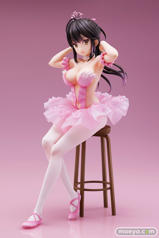 ユニオンクリエイティブ Anmiイラスト『フラミンゴバレエ団』 ポニーテールの子 赤べこ トルマリンゴリラ フィギュア 01