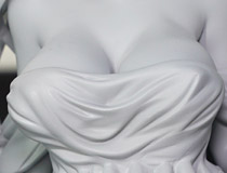 ファット・カンパニー新作美少女フィギュア「オーバーロード アルベド」監修中原型が展示！【ワンホビ34】