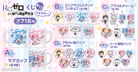 “くじ引き堂”で「Re:ゼロから始める異世界生活」のラム&レム誕生日イラストグッズが登場!!