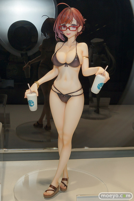 ユニオンクリエイティブ 92Mイラスト『近視の姉 水着Ver.』 カーブモデルズ デザインココ フィギュア ワンダーフェスティバル2022 [冬] 01