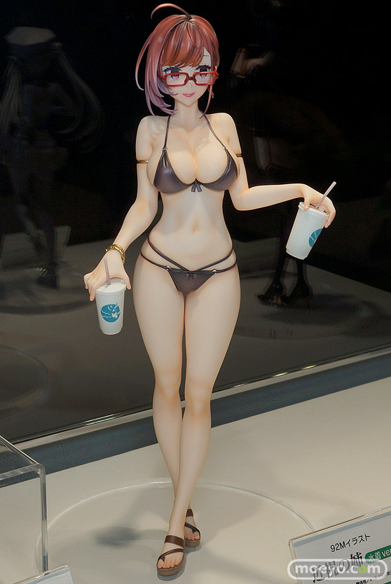 ユニオンクリエイティブ 92Mイラスト『近視の姉 水着Ver.』 カーブモデルズ デザインココ フィギュア ワンダーフェスティバル2022 [冬] 02