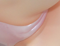 凄い食い込み表現でした。ウェーブ新作美少女フィギュア「ドリームテック Avian Romance Pink Label 5 白鳥の女の子」彩色サンプルがアキバで展示！