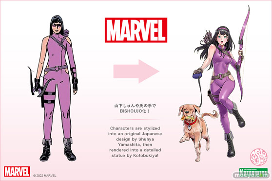 コトブキヤ MARVEL美少女 MARVEL UNIVERSE ホークアイ(ケイト・ビショップ) 毒島孝牧 山下しゅんや フィギュア エロ 16