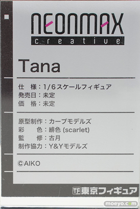 ネオンマックス Tana カーブモデルズ 緋色 古月 Y&Yモデルズ AIKO フィギュア 東京フィギュア祭り2022春 13