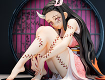アニプレックスプラス新作美少女フィギュア「テレビアニメ「鬼滅の刃」遊郭編　竈門禰豆子　鬼化進行時ver.」彩色サンプルがアキバで展示！