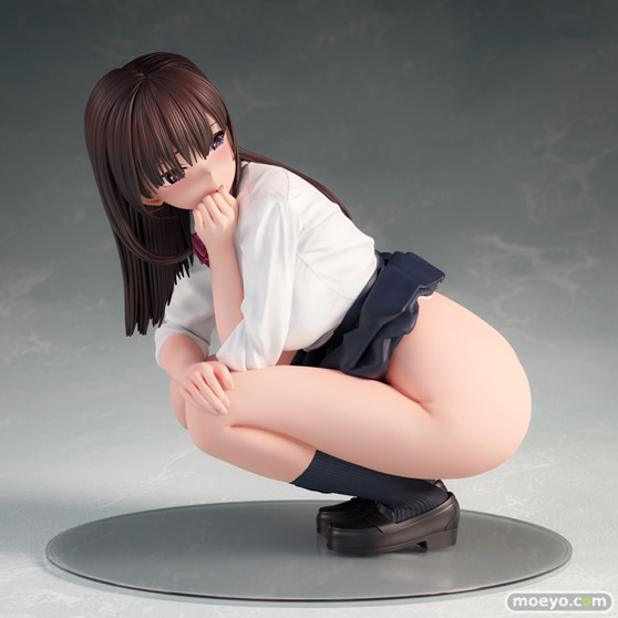 インサイト 加瀬大輝 イラスト「しゃがみJKさん」脱衣ver. hisu エロ フィギュア 07