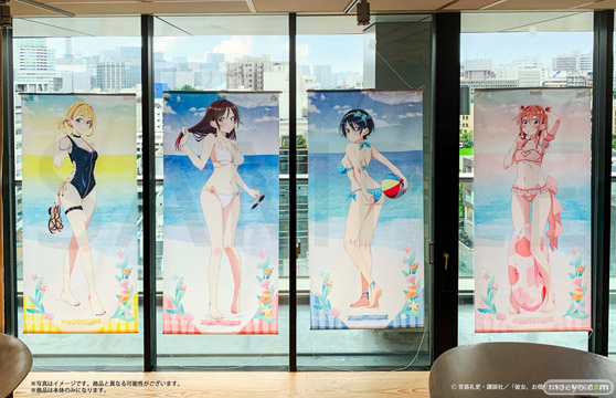 彼女と海デート!TVアニメ『彼女、お借りします』より、水着と彼女をテーマとした新規描き下ろしを使用したオンラインくじが登場! 04