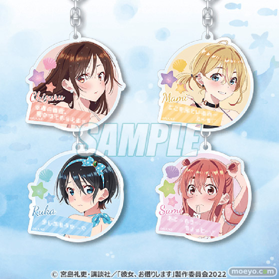 彼女と海デート!TVアニメ『彼女、お借りします』より、水着と彼女をテーマとした新規描き下ろしを使用したオンラインくじが登場! 15