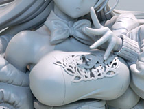 【アダルトフィギュア】【WF2022夏】スカイチューブ新作エロフィギュア「リナ illustration by saitom」監修中原型が展示！