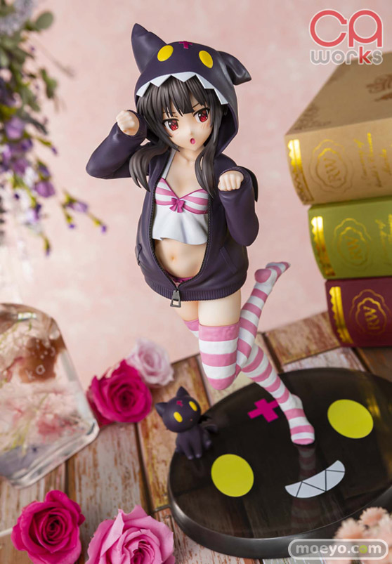 KADOKAWA CAworks アニメ『この素晴らしい世界に祝福を!』めぐみん フード☆るっく ちょむすけver. 西村直起 ニッケン フィギュア 07