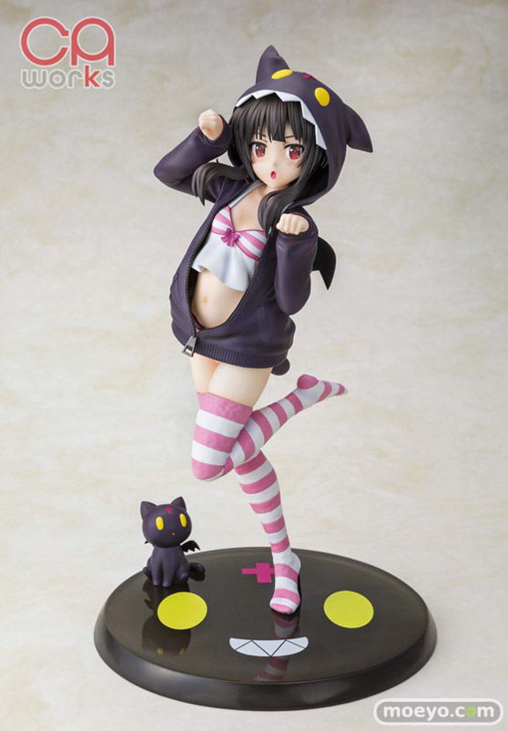 KADOKAWA CAworks アニメ『この素晴らしい世界に祝福を!』めぐみん フード☆るっく ちょむすけver. 西村直起 ニッケン フィギュア 09