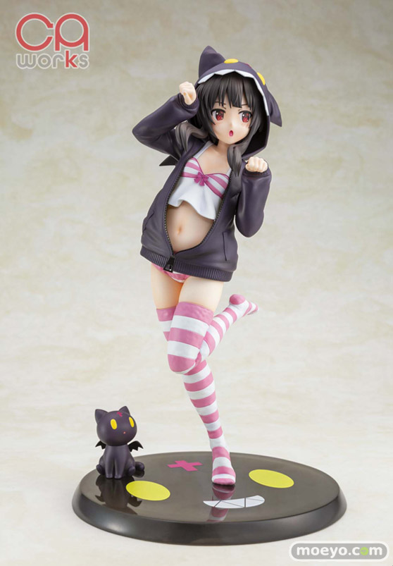 KADOKAWA CAworks アニメ『この素晴らしい世界に祝福を!』めぐみん フード☆るっく ちょむすけver. 西村直起 ニッケン フィギュア 10