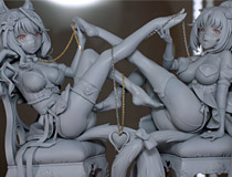 【エロホビ】【アダルトフィギュア】ネイティブ新作エロフィギュア「ネコぱら メイプル/シナモン」監修中原型が展示！