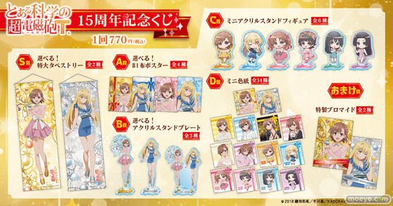 「とある科学の超電磁砲T」オンラインくじがくじ引き堂に登場！　描き下ろしイラストを使用した豪華景品が盛りだくさん!! 02