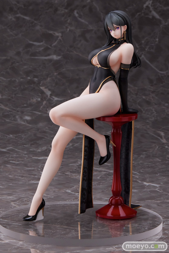 ユニオンクリエイティブ ハヤブサイラスト『黒チャイナさん』 デザインココ きぐさん フィギュア 01