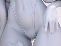 【AHC2022秋】Lovely新作美少女フィギュア「バニーガール Lume」監修中原型が展示！