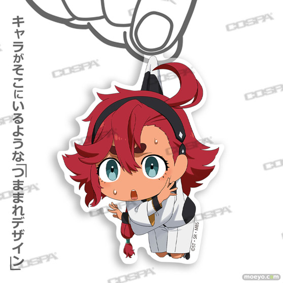 高品質刺繍で“スレッタ、ミオリネ、グエル、エラン、シャディク、ニカ、チュチュたち７人が、描き下ろしイラストの“つままれ姿”になって登場！ 02