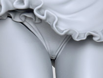 【アダルトフィギュア】【WF2023冬】PANDORA新作エロフィギュア「エプロン宮子（仮） illustrated by 真白しらこ」監修中原型が展示！