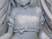 【アダルトフィギュア】【WF2023冬】チューベローズプラス新作エロフィギュア「姉体験女学寮 栫香那子 illustration by みちきんぐ」監修中原型が展示！