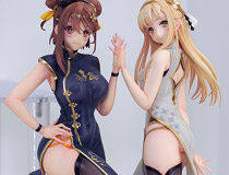 【WF2023冬】ファット・カンパニー新作美少女フィギュア「ライザのアトリエ2 ～失われた伝承と秘密の妖精～ ライザ＆クラウディア チャイナドレスVer.」彩色サンプルが展示！