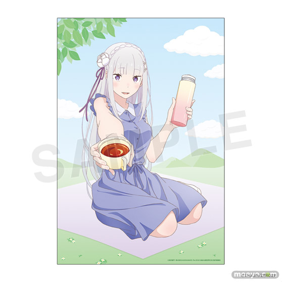「Re:ゼロから始める異世界生活」より、ピクニックがテーマのエミリア、ラム、レムの描きおろしイラストを使用したオンラインくじが登場！ 03