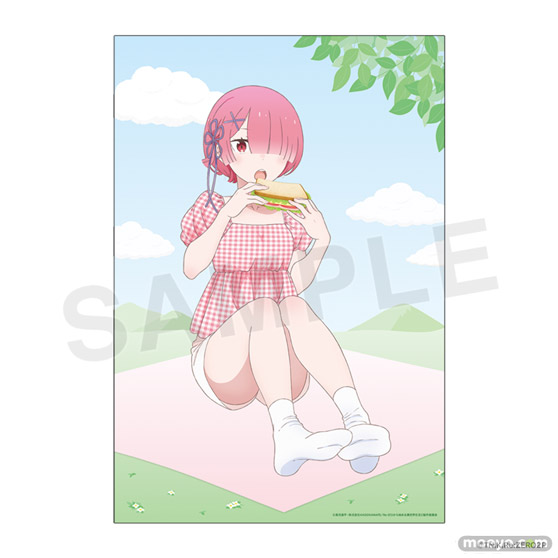 「Re:ゼロから始める異世界生活」より、ピクニックがテーマのエミリア、ラム、レムの描きおろしイラストを使用したオンラインくじが登場！ 04