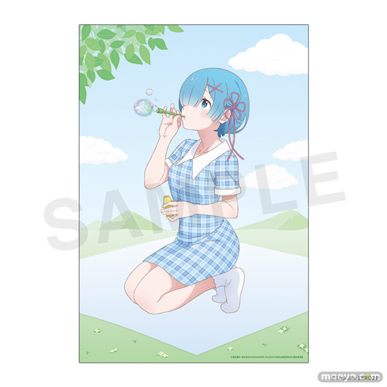 「Re:ゼロから始める異世界生活」より、ピクニックがテーマのエミリア、ラム、レムの描きおろしイラストを使用したオンラインくじが登場！ 05