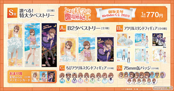 TVアニメ「とある科学の超電磁砲T」より、5月2日の御坂美琴の誕生日を記念して新規描き下ろしイラストを使用したオンラインくじが登場！ 02