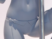 【WF2023冬】オーキッドシード新作美少女フィギュア「へそ×バニー illustration by カントク おへそVer.」監修中原型が展示！