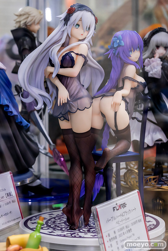 フレア 「ネプテューヌ」シリーズ パープルハート＆ブラックハート ベビードールver. French Doll G.O. 強龍 フィギュア あみあみ 02