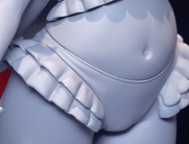 【TF2023春】回天堂新作美少女フィギュア「小林さんちのメイドラゴン カンナカムイ おうちでワクワク水着 Ver.（仮）」監修中原型が展示！