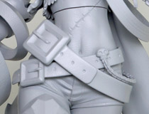 【ワンホビG2023 SPRING】ウイング新作美少女フィギュア「インセイン・ブラック★ロックシューター」監修中原型が展示！