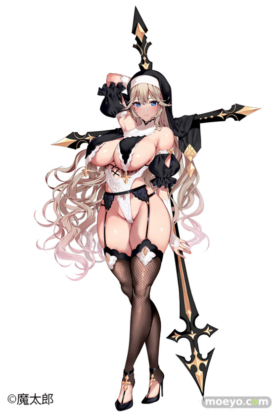 Pink・Cat 魔太郎オリジナルキャラクター 罪深き聖女・シスターアイシャ ふぉるとねいしょん グラハム仮面 ネイティブ エロ フィギュア キャストオフ 18