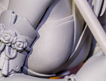 コトブキヤ新作美少女フィギュア「アイドルマスター ミリオンライブ 白石 紬-セレブレイト・ミヤビ-」監修中原型が展示！