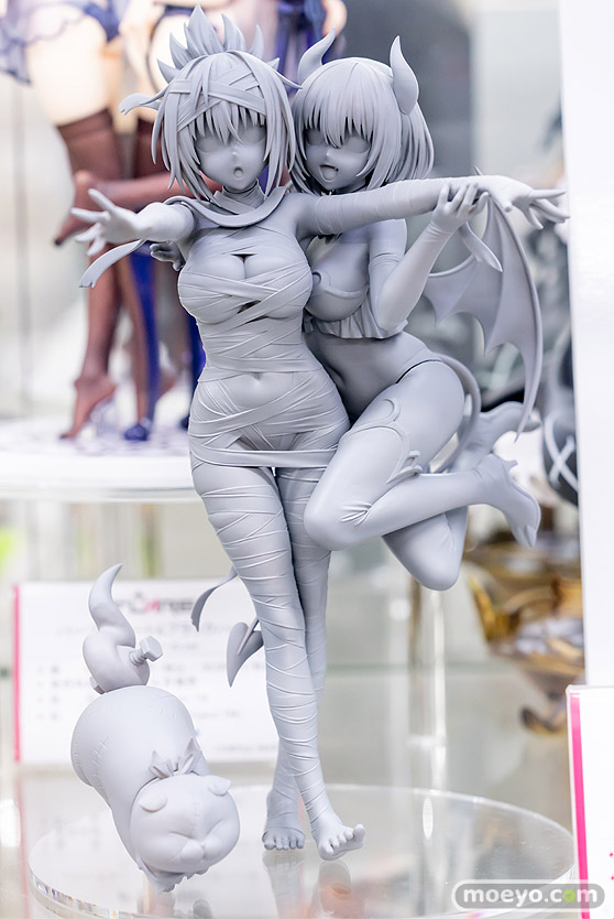 フレア あやかしトライアングル 風巻祭里＆花奏すず＆シロガネ みしま フィギュア あみあみ 01