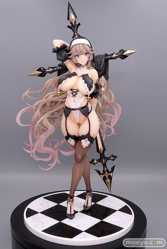 Pink・Cat 魔太郎オリジナルキャラクター 罪深き聖女・シスターアイシャ ふぉるとねいしょん グラハム仮面 ネイティブ エロ フィギュア キャストオフ PVCサンプル 01