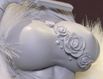 【WF2023夏】TACCOさんイラストを立体化！39NASU新作エロフィギュア「椿」監修中原型が展示！