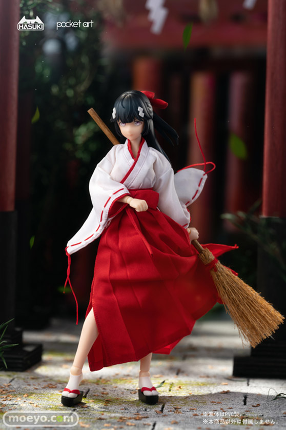 HASUKI pocket artシリーズ PA005 退魔巫女 ツバキ 完成品アクションフィギュア オホ顔 03