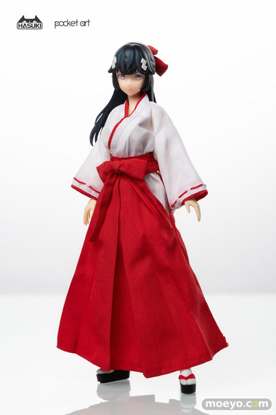 HASUKI pocket artシリーズ PA005 退魔巫女 ツバキ 完成品アクションフィギュア オホ顔 14