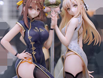 ファット・カンパニー新作美少女フィギュア「ライザのアトリエ2 ～失われた伝承と秘密の妖精～ ライザ＆クラウディア チャイナドレスVer.」彩色サンプルがアキバで展示！
