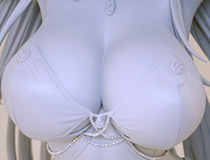 【WF2024冬】sakiyamamaさんイラストを立体化！Otherwhere新作美少女フィギュア「白バニーお姉さん」監修中原型が展示！